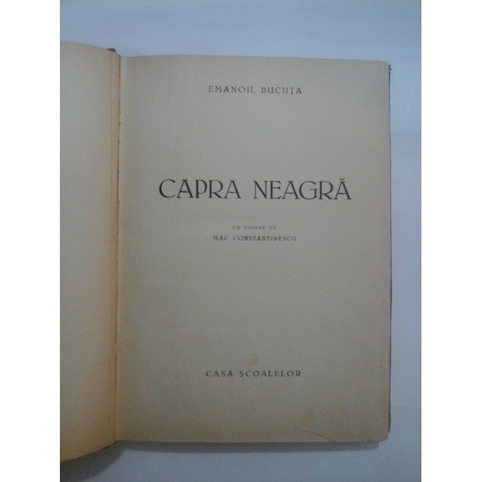   CAPRA  NEAGRA  -  EMANOIL  BUCUTA 1938